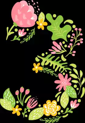 vectores plantilas ALFABETO,FLOR,